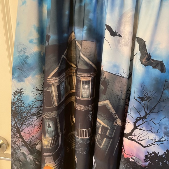 BlackMilk Hide and Freak Haunted House Skirt Fleece Lined Halloween - Picture 2 of 12